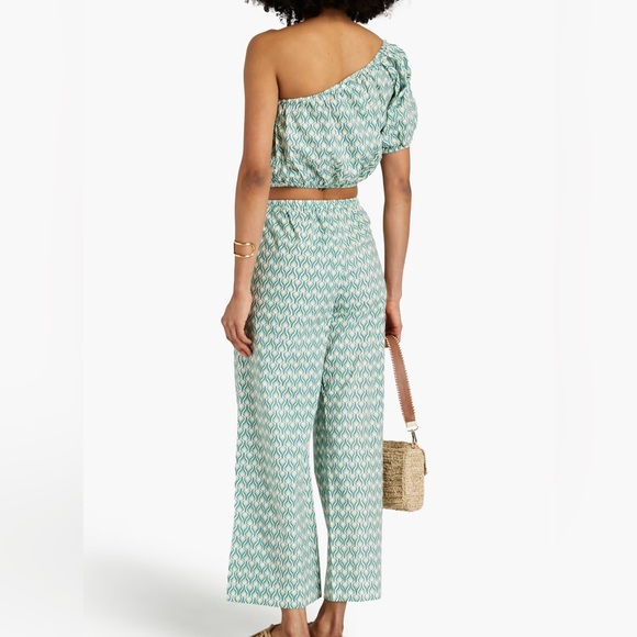 Onia |  printed cotton-poplin top + pants - Picture 5 of 7